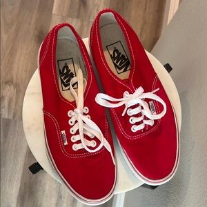 Brand new Red Vans Canvas Sneakers